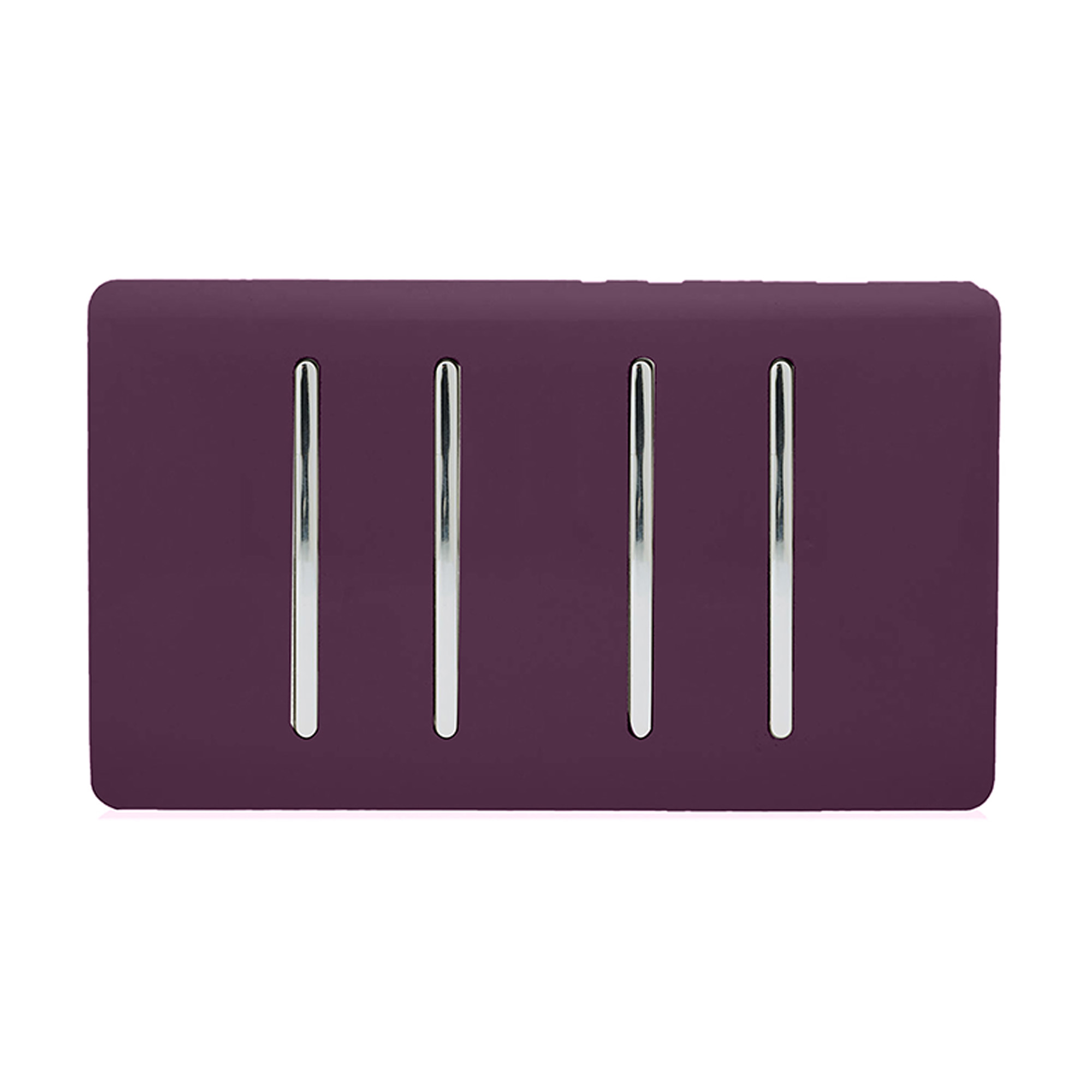 ART-SS44PL  4 Gang 2 Way 10 Amp Rocker Twin Plate Plum